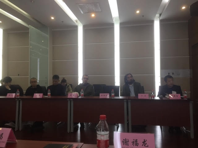 Extreme left,  Brandon Qiu Sheng and extreme right, Jia Zhangke